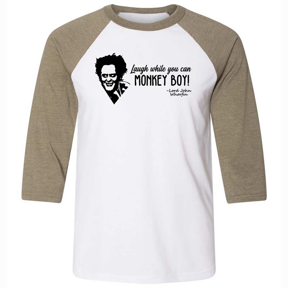 Laugh while you can - White/Heather Olive - 4