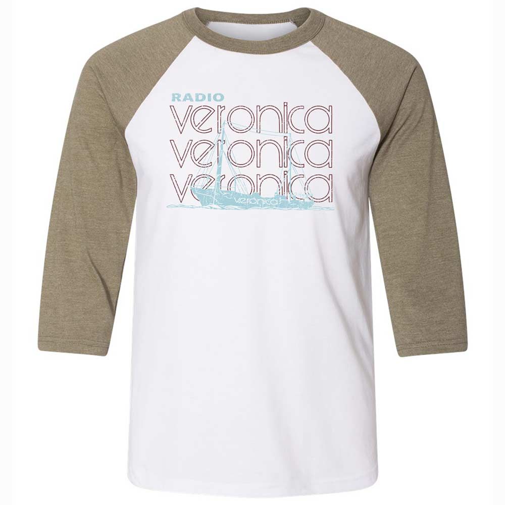 Unisex 3/4 Baseball Tee - PN4N9BB5 - White/Heather Olive - 4