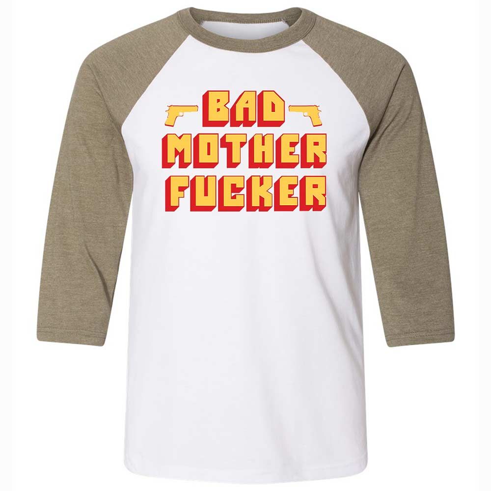 Bad Motherfucker - White/Heather Olive - 4