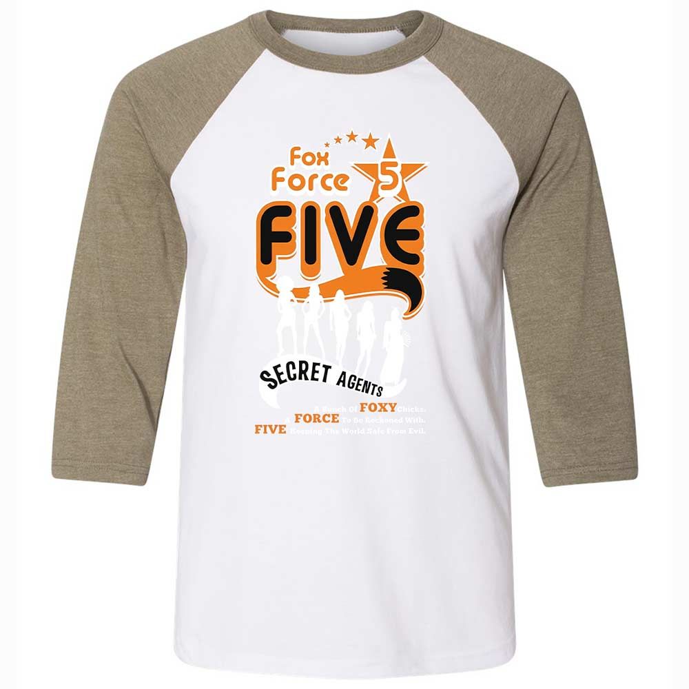 Unisex 3/4 Baseball Tee - 9MWFEVD2 - White/Heather Olive - 4
