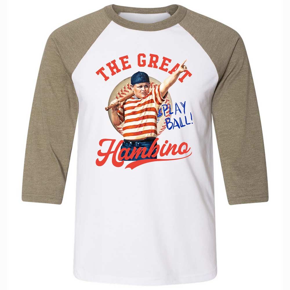 Unisex 3/4 Baseball Tee - J1GQFXCL - White/Heather Olive - 4