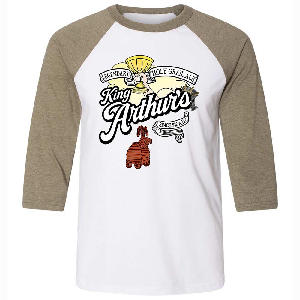 Unisex 3/4 Baseball Tee - QUXLPQDA - White/Heather Olive - 4