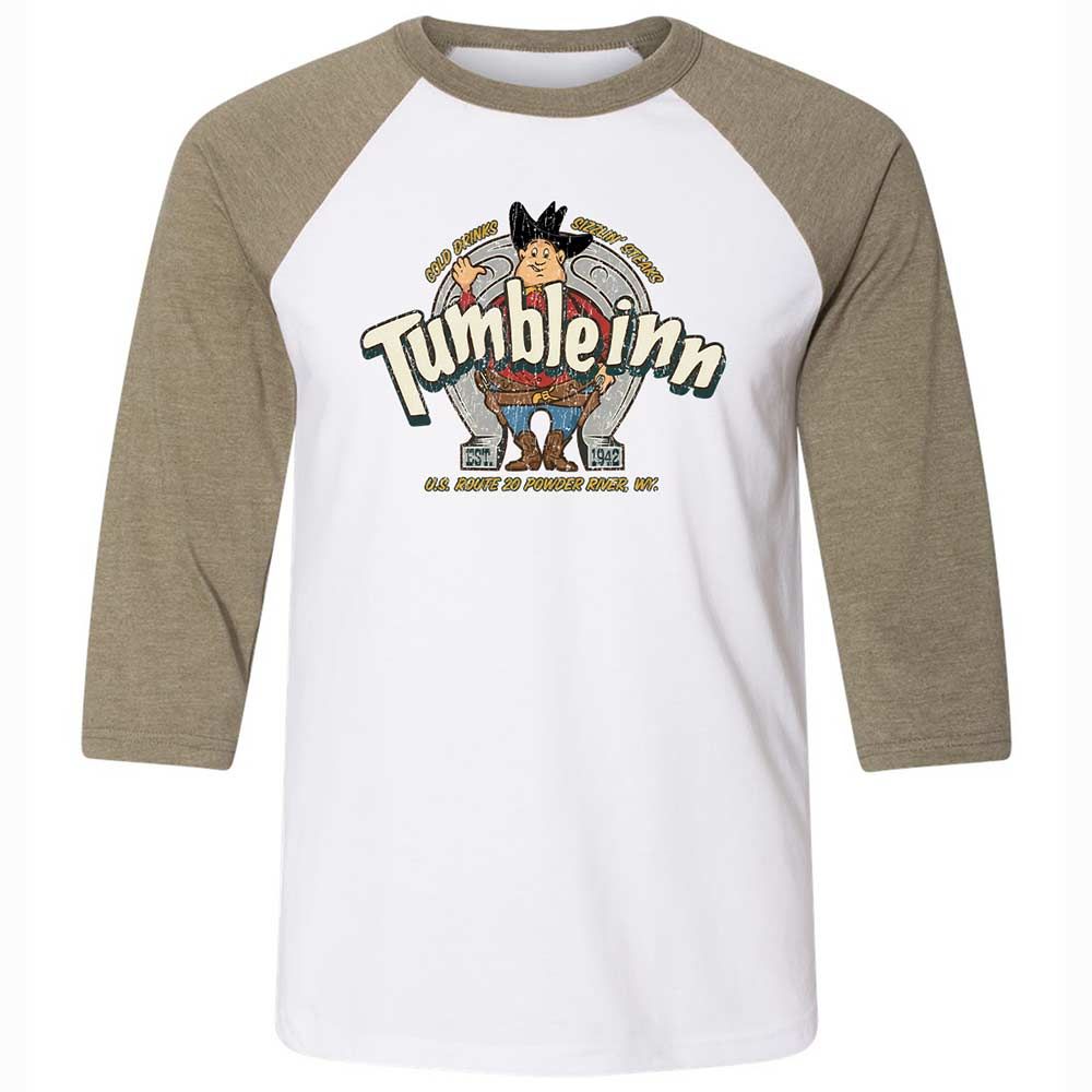 Unisex 3/4 Baseball Tee - LDLT6X67 - White/Heather Olive - 4