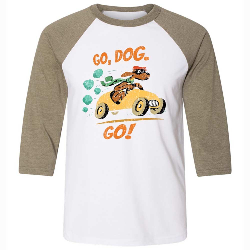 Unisex 3/4 Baseball Tee - YDWBASAX - White/Heather Olive - 4