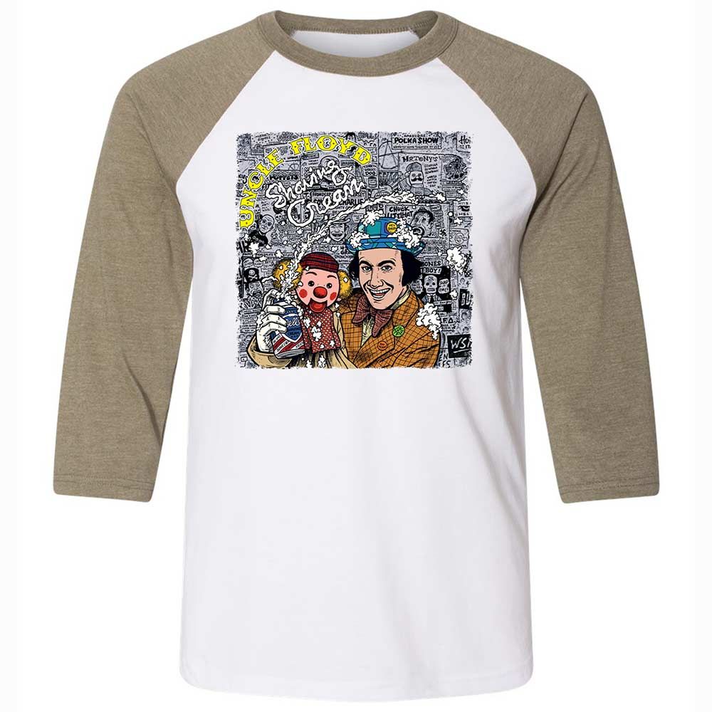Unisex 3/4 Baseball Tee - 3HYKZ5G7 - White/Heather Olive - 4