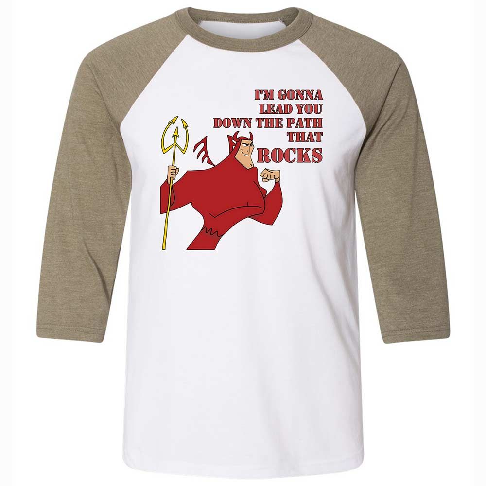 Unisex 3/4 Baseball Tee - WJKWDVDE - White/Heather Olive - 4