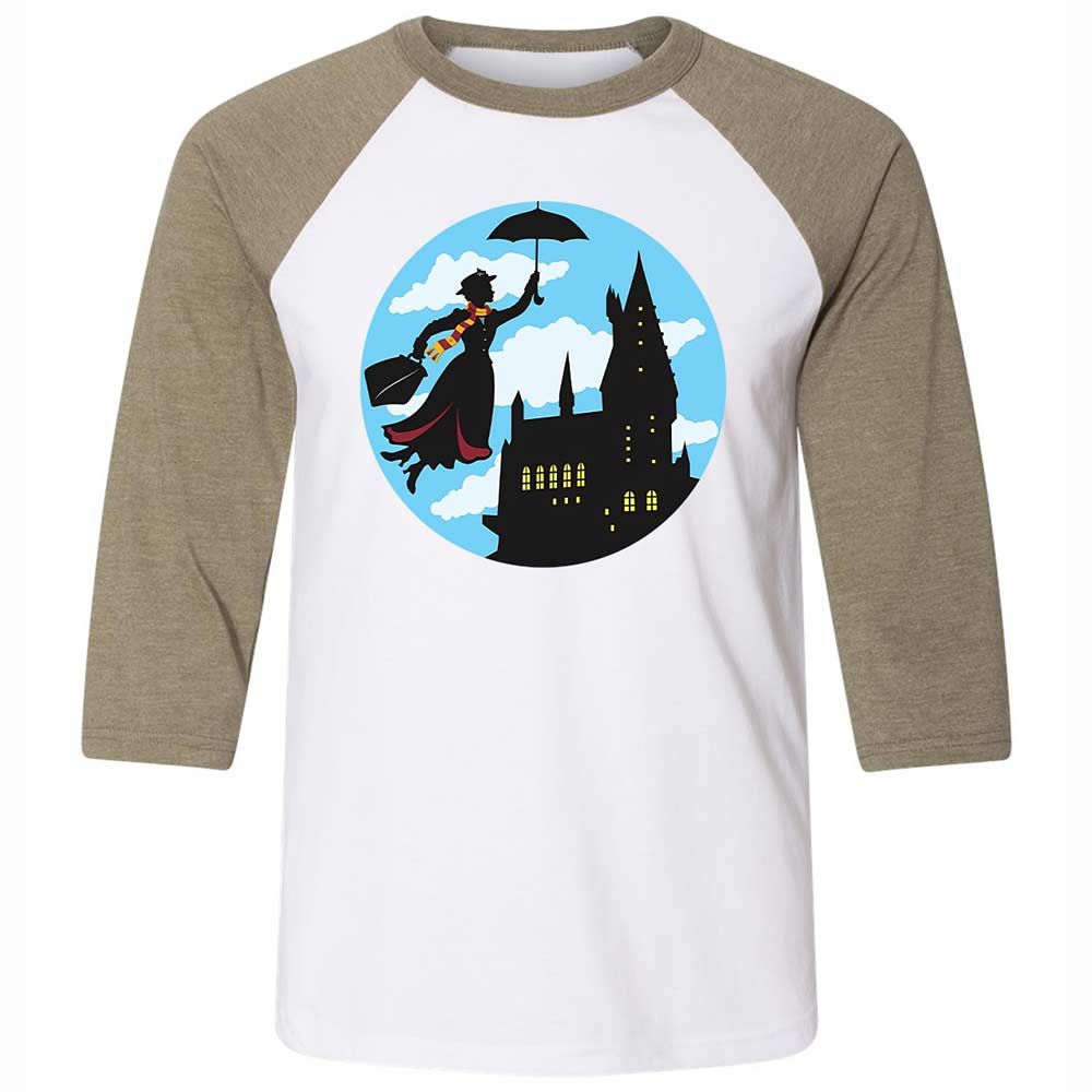 Unisex 3/4 Baseball Tee - VWVD63ED - White/Heather Olive - 4