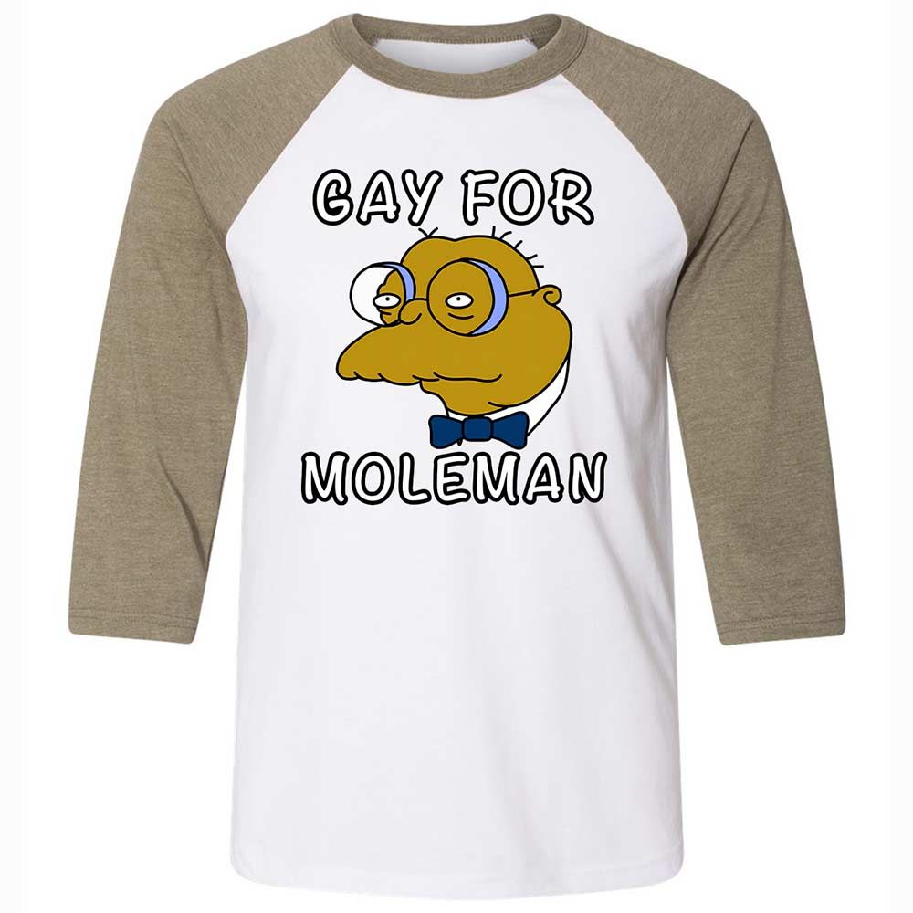 Gay for Moleman - White/Heather Olive - 4