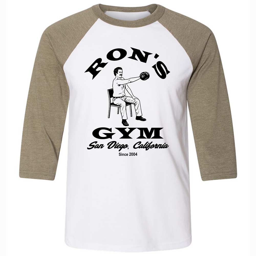 Unisex 3/4 Baseball Tee - 1R34SE9J - White/Heather Olive - 4