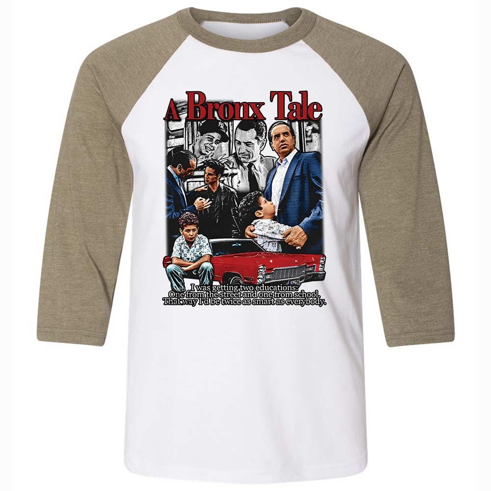 Unisex 3/4 Baseball Tee - 3GR9DZ33 - White/Heather Olive - 4