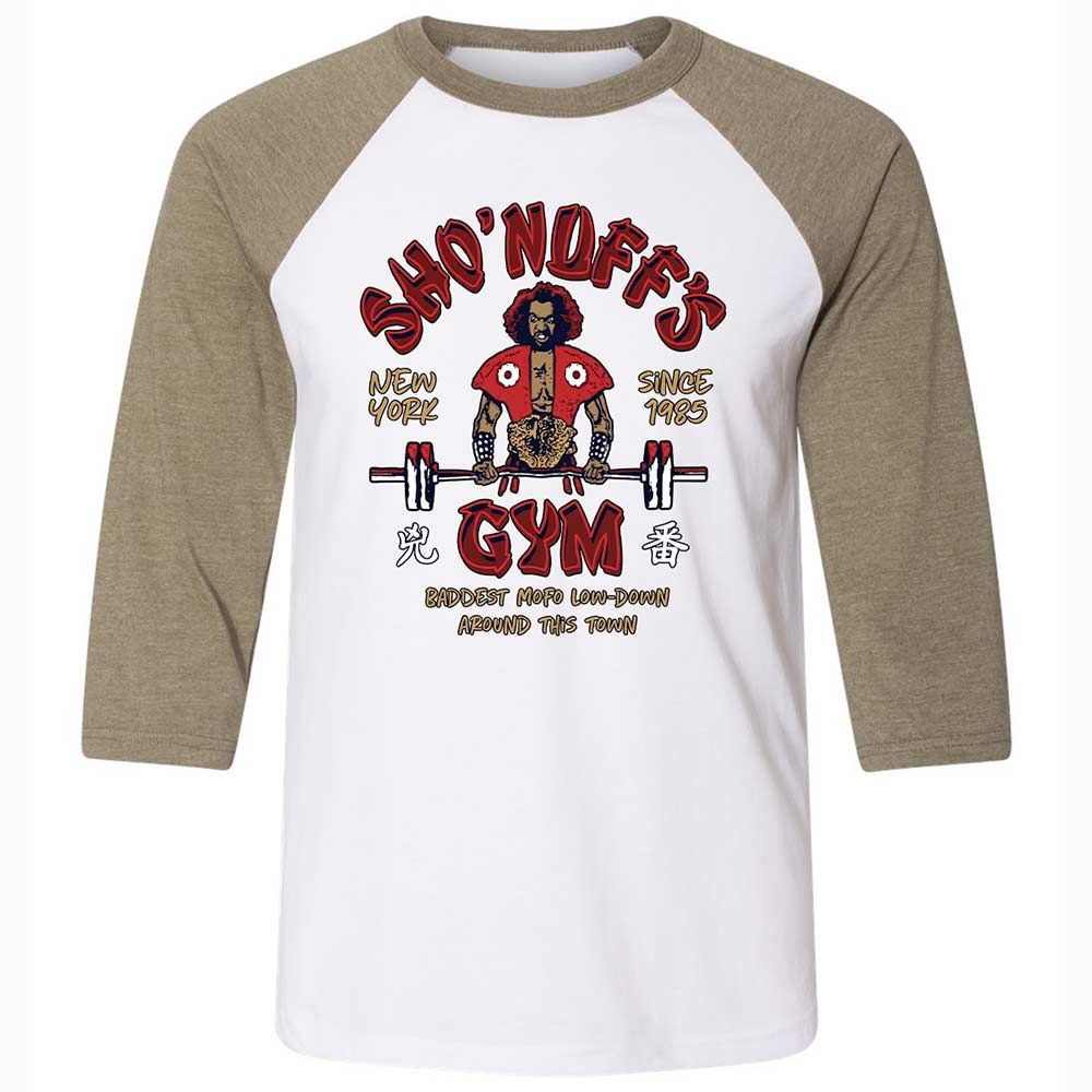 Sho'nuff's Gym - White/Heather Olive - 4