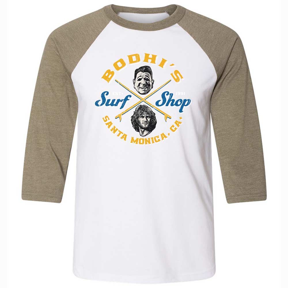Unisex 3/4 Baseball Tee - 9TD2VPBW - White/Heather Olive - 4