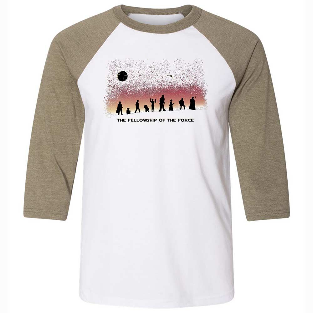 Unisex 3/4 Baseball Tee - YADVFZJK - White/Heather Olive - 4