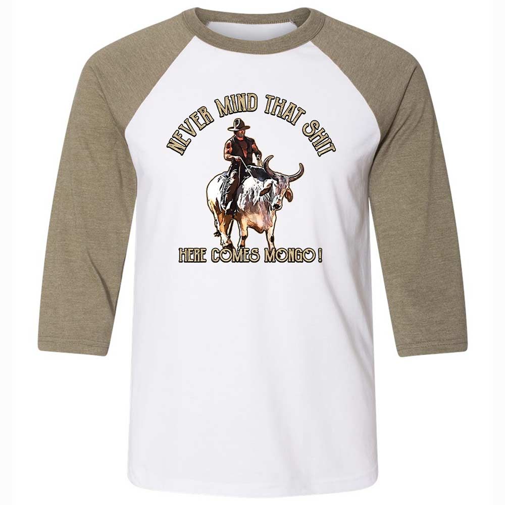 Unisex 3/4 Baseball Tee - JL8LDBCX - White/Heather Olive - 4