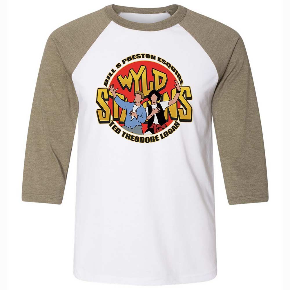 Unisex 3/4 Baseball Tee - X9GCH271 - White/Heather Olive - 4
