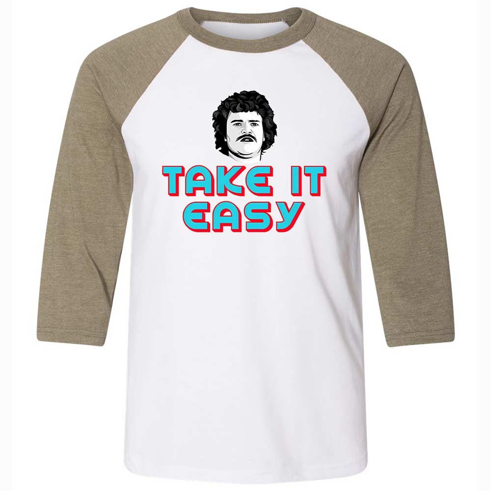 Unisex 3/4 Baseball Tee - 8NFT2EJ9 - White/Heather Olive - 4