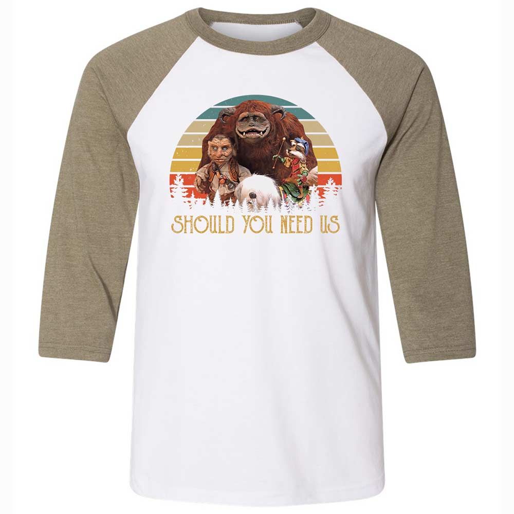 Unisex 3/4 Baseball Tee - YL1MSXBS - White/Heather Olive - 4