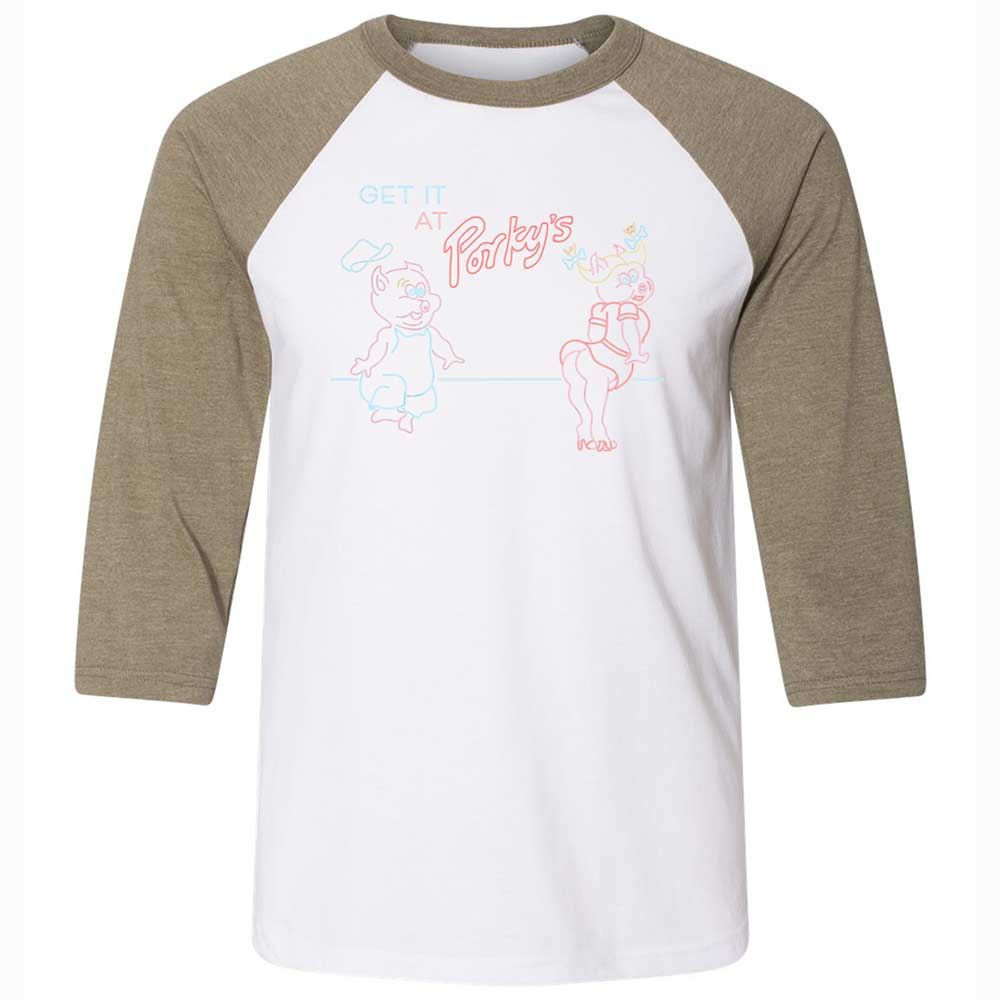 Unisex 3/4 Baseball Tee - 4A5PZQJK - White/Heather Olive - 4