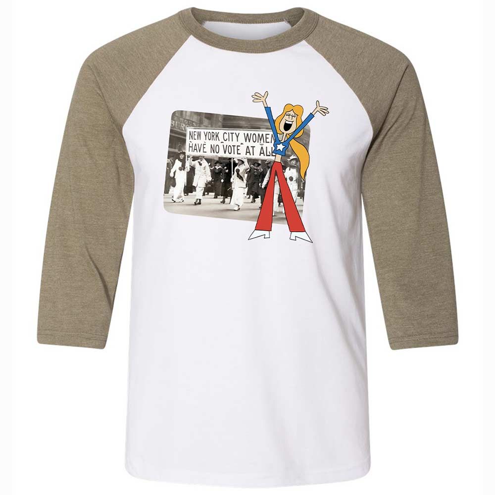 Vote for women - White/Heather Olive - 4