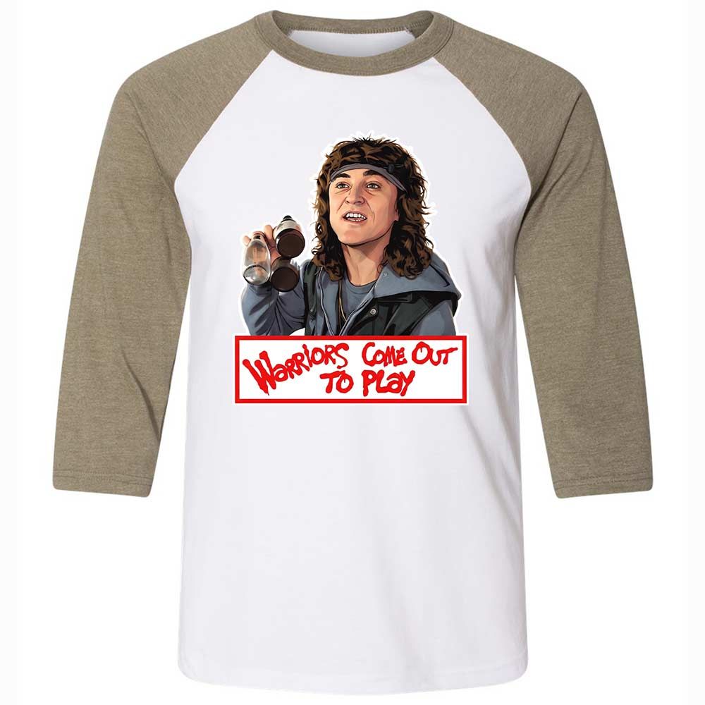 Unisex 3/4 Baseball Tee - QEYJ4AC1 - White/Heather Olive - 4