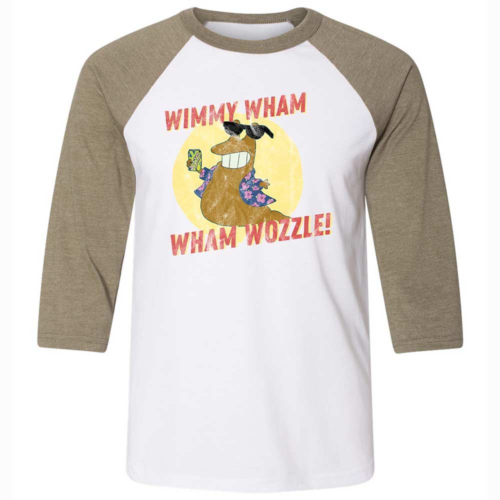 Unisex 3/4 Baseball Tee - 18E3LMFX - White/Heather Olive - 4