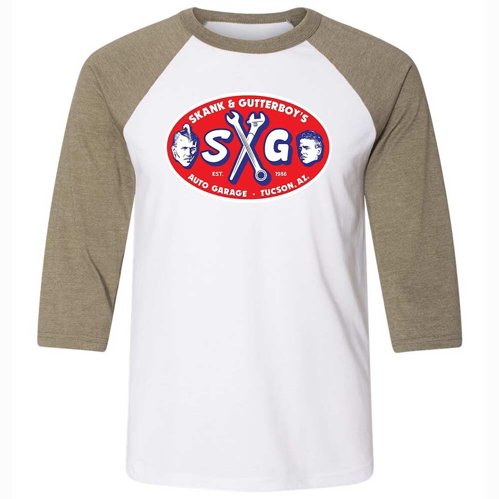 Unisex 3/4 Baseball Tee - JSH5FZ39 - White/Heather Olive - 4