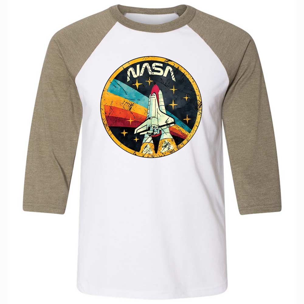 USA Space Agency Vintage Colors - White/Heather Olive - 4