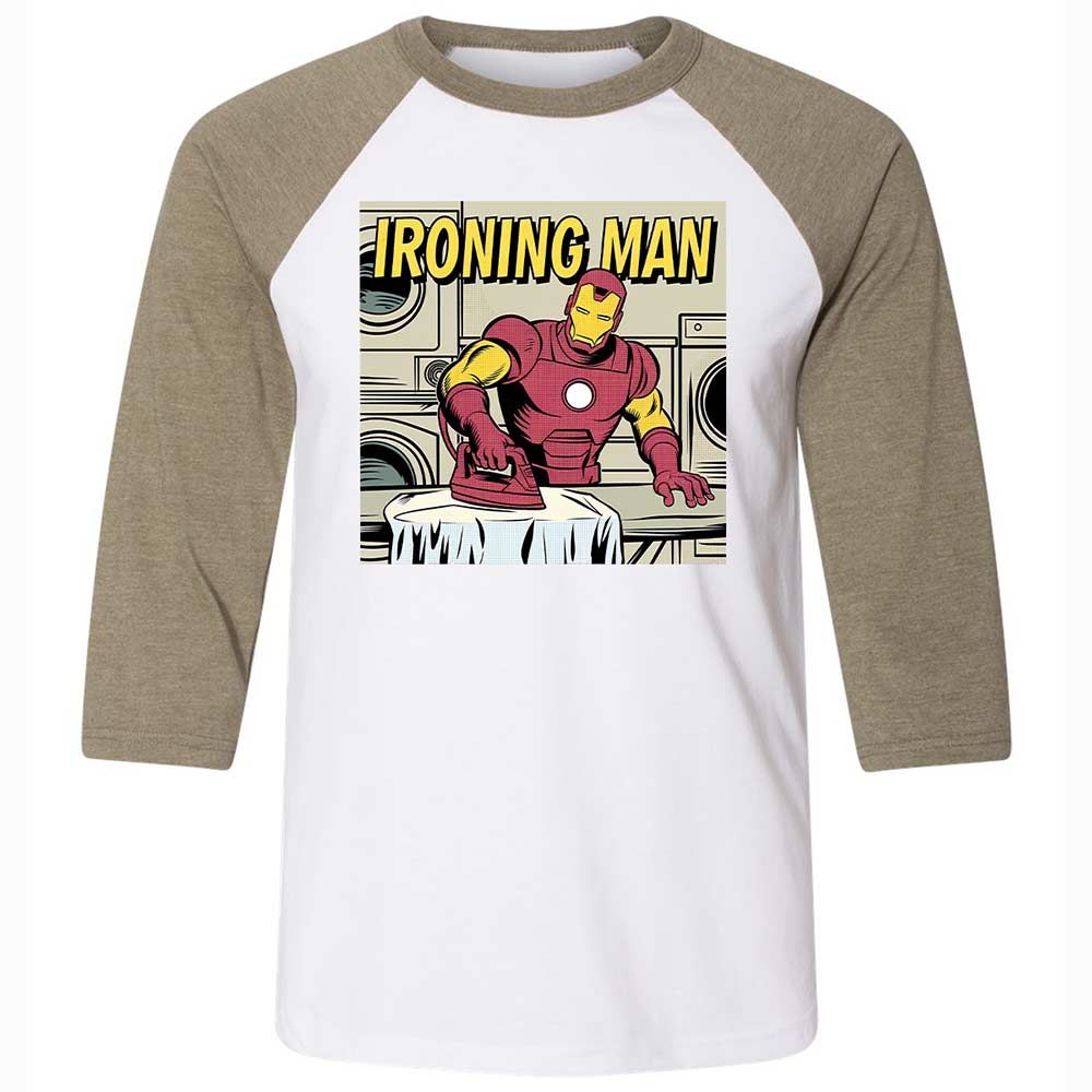 Unisex 3/4 Baseball Tee - ZMKWTRDA - White/Heather Olive - 4