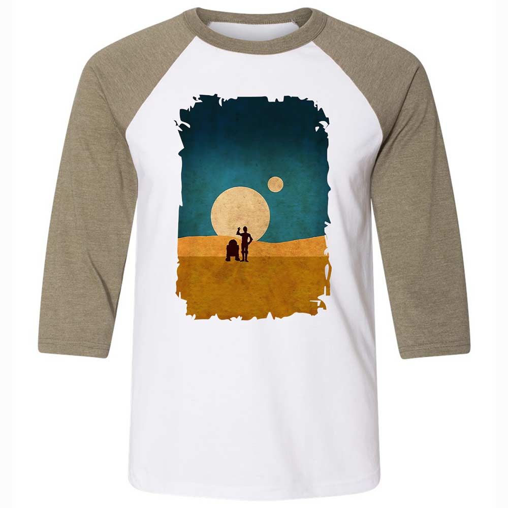 Droids In The Dunes - White/Heather Olive - 4