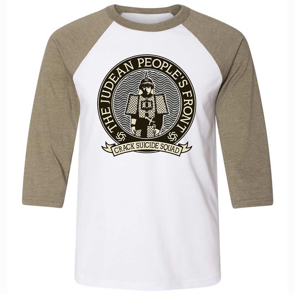 Unisex 3/4 Baseball Tee - V3C4E8G6 - White/Heather Olive - 4