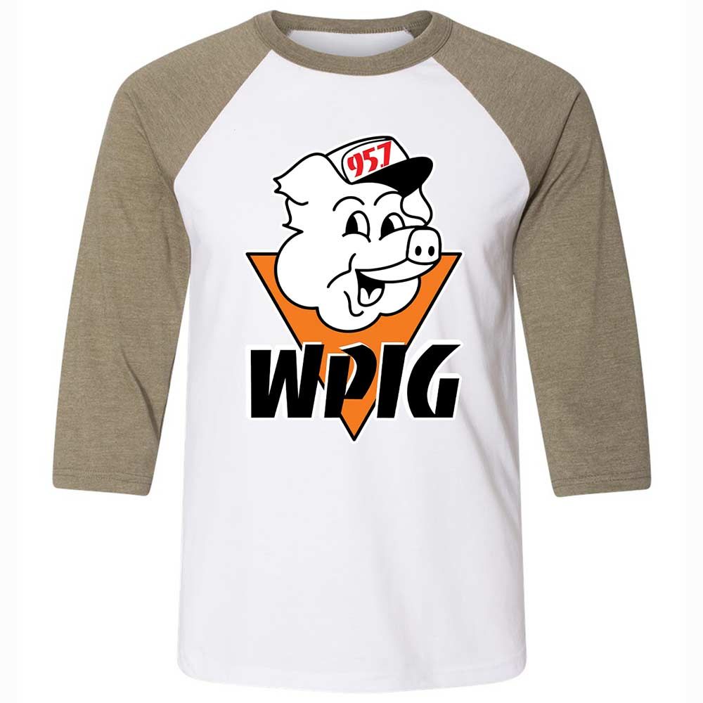 Wpig 95.7 Radio Station - White/Heather Olive - 4