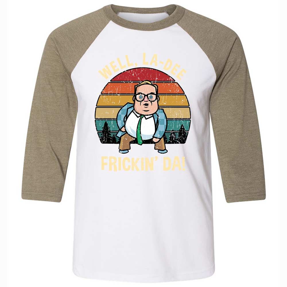 La-Dee-Frickin-Da - White/Heather Olive - 4