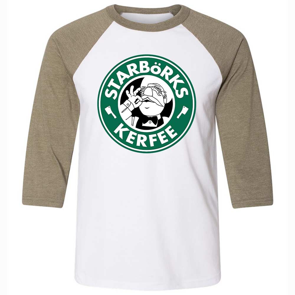 Unisex 3/4 Baseball Tee - DLQ1VRLW - White/Heather Olive - 4