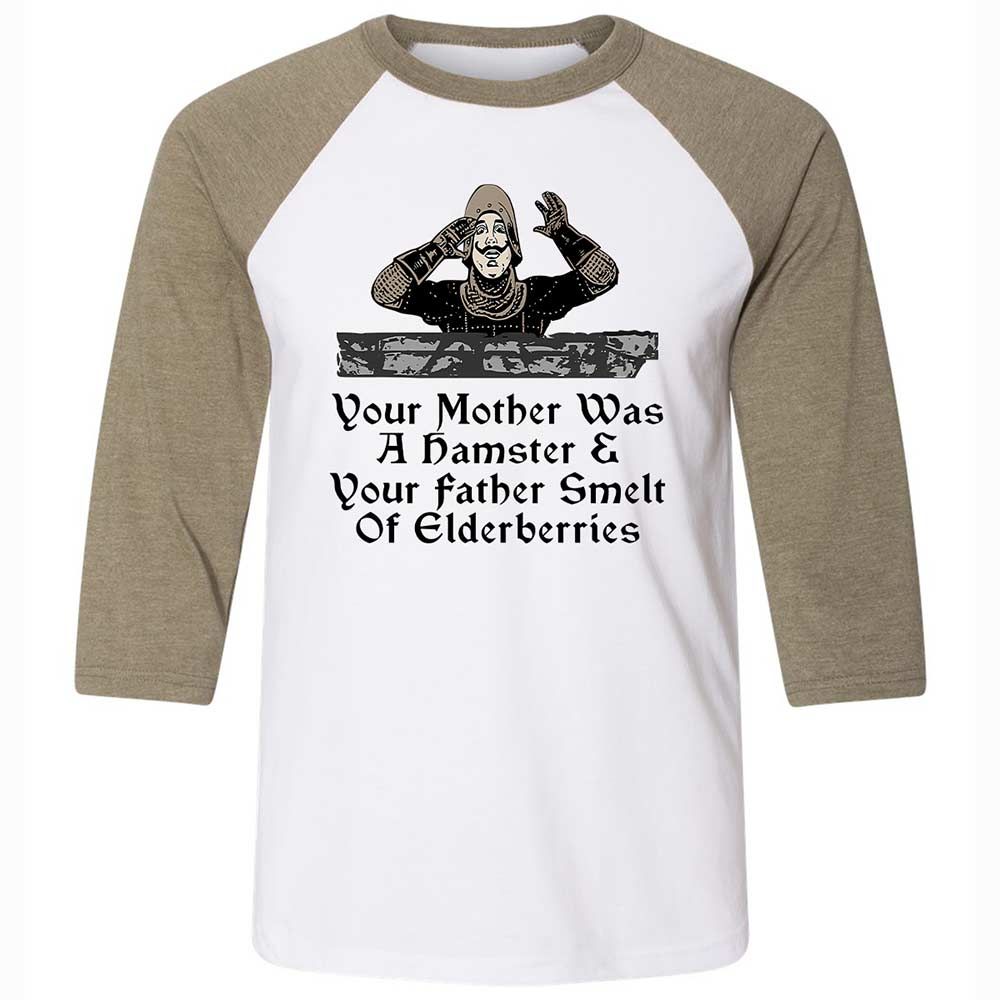 Your Mother Was A Hamster - White/Heather Olive - 4