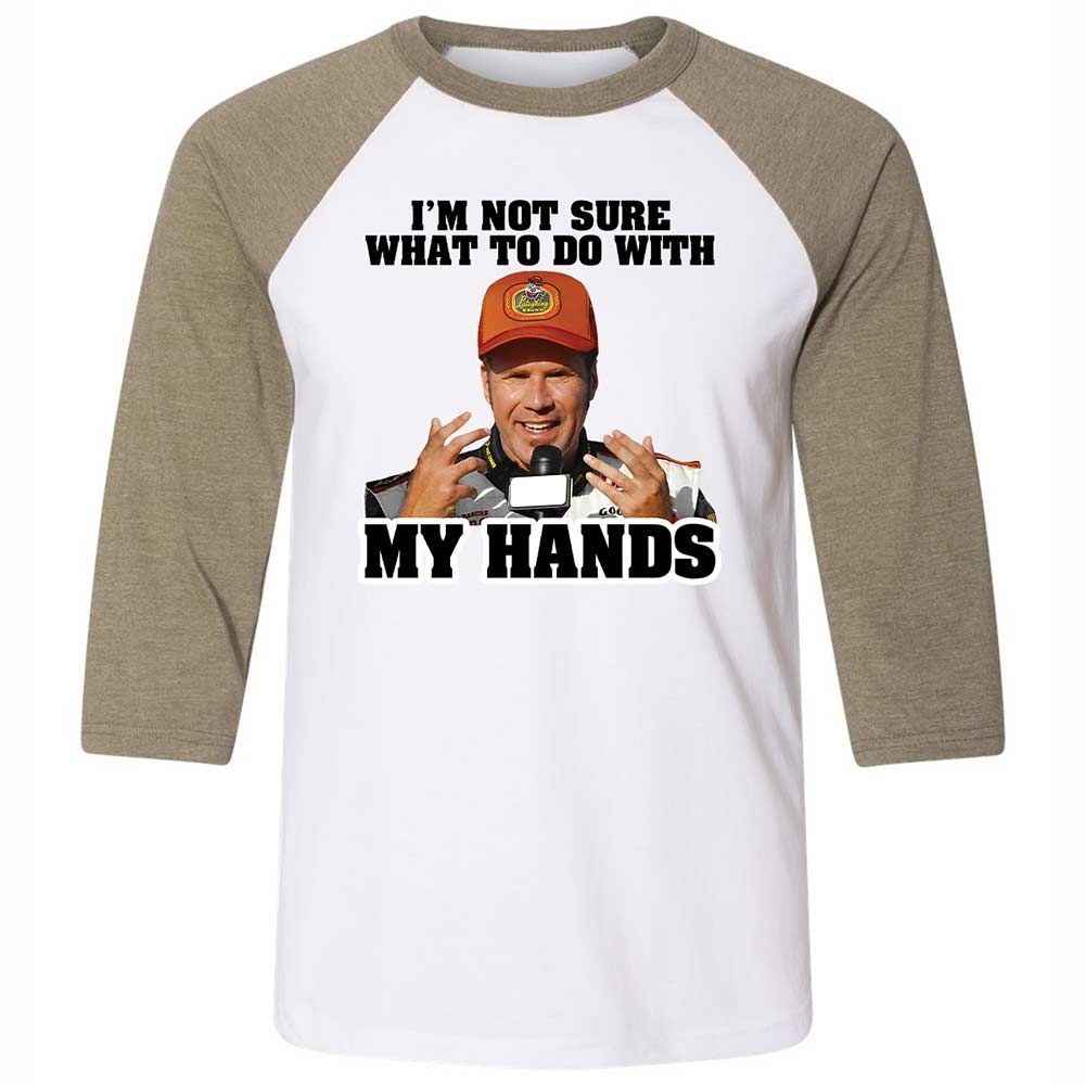 I'm Not Sure What To Do With My Hands - White/Heather Olive - 4