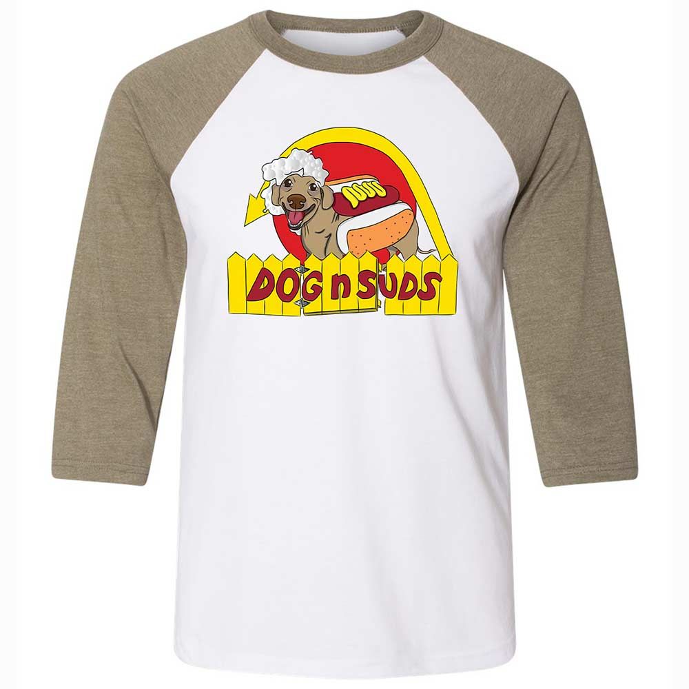 Dog n Suds Dachshund - White/Heather Olive - 4