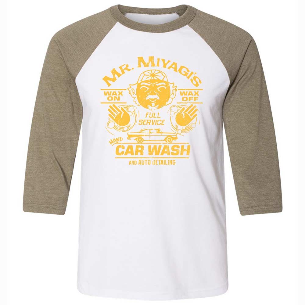 Unisex 3/4 Baseball Tee - F46QS4FQ - White/Heather Olive - 4