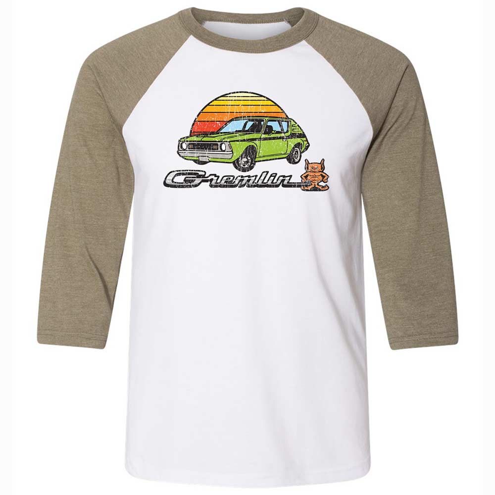 Unisex 3/4 Baseball Tee - BL3MRD7J - White/Heather Olive - 4