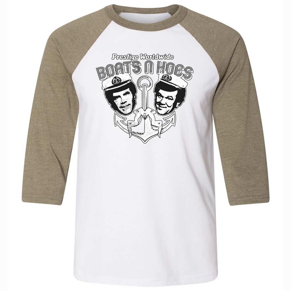Unisex 3/4 Baseball Tee - 9EJ53JFL - White/Heather Olive - 4