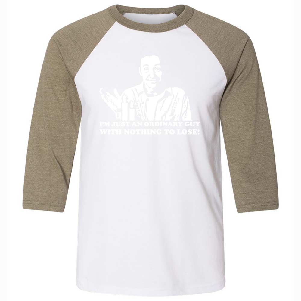 Unisex 3/4 Baseball Tee - DV3VQNZ7 - White/Heather Olive - 4