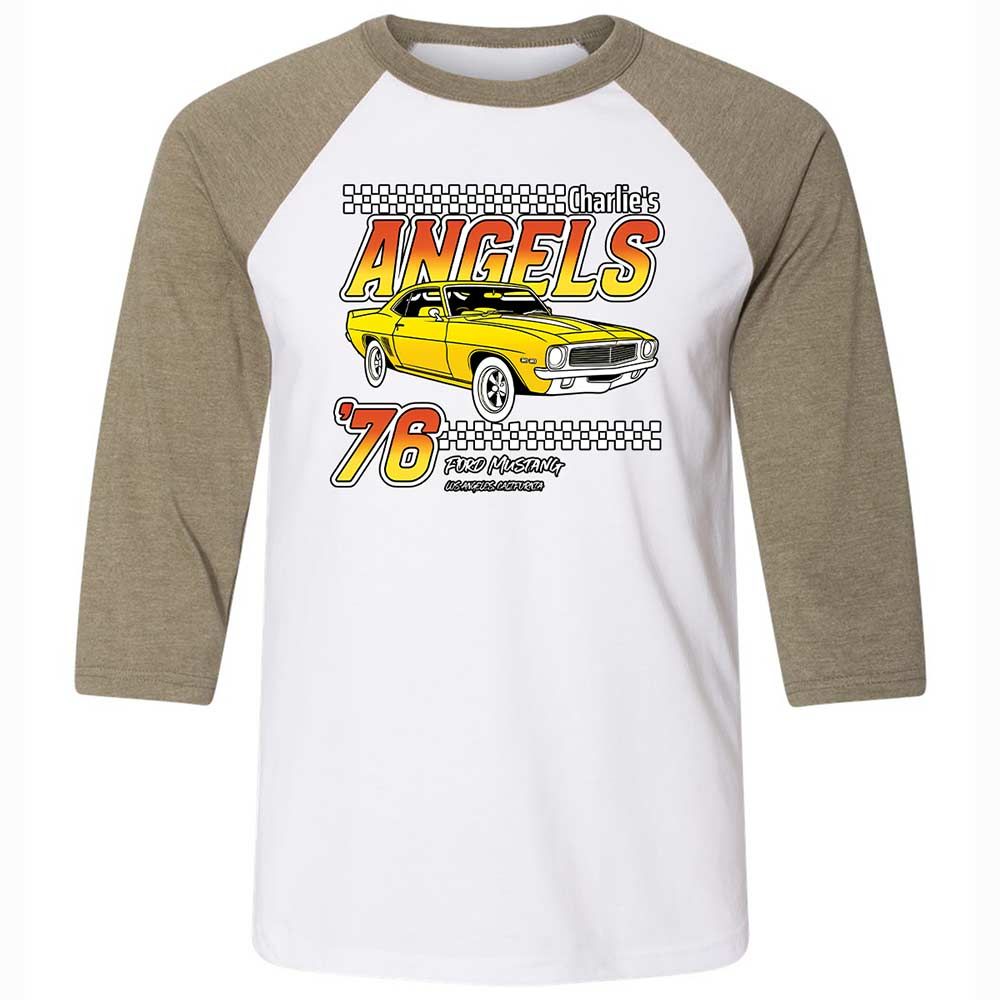 Unisex 3/4 Baseball Tee - 1PMF4BZX - White/Heather Olive - 4