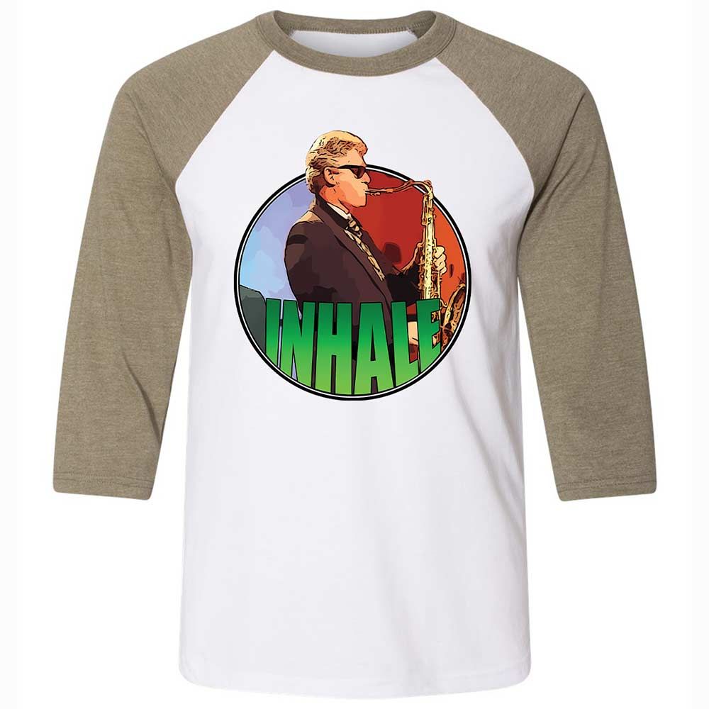 Playing the Saxophone - White/Heather Olive - 4