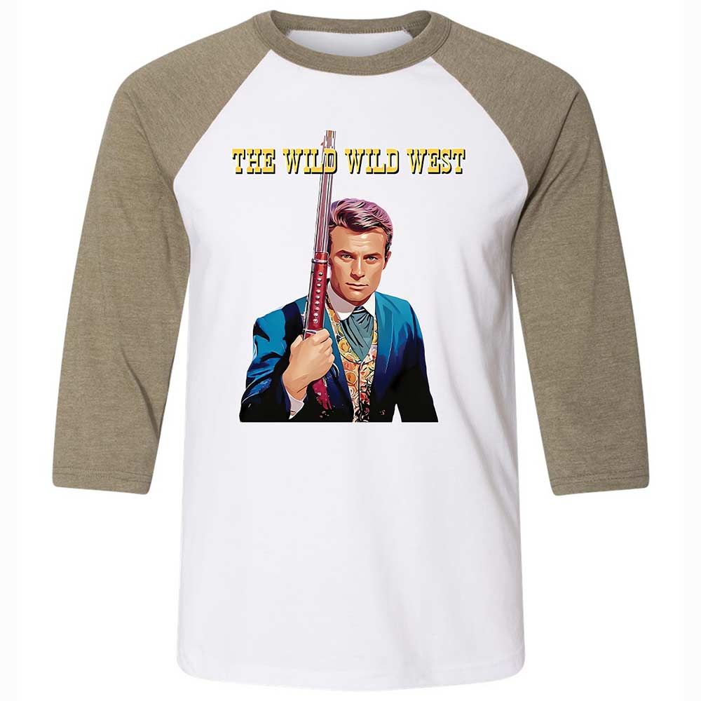 Unisex 3/4 Baseball Tee - CKGS3NWD - White/Heather Olive - 4