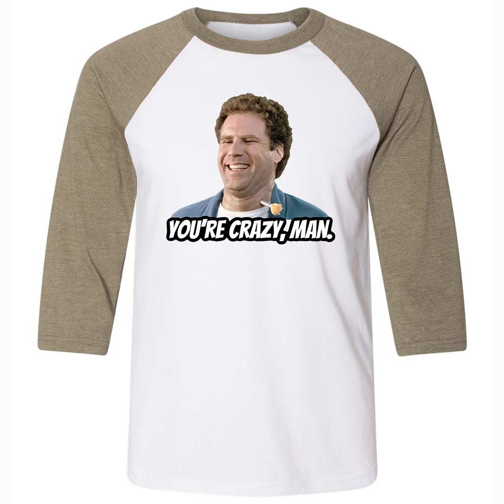 You're crazy, man - White/Heather Olive - 4