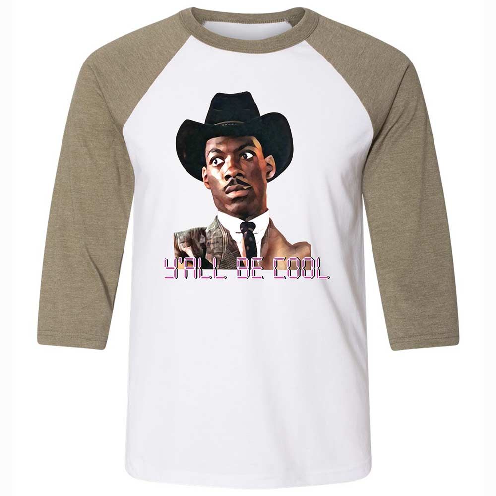Unisex 3/4 Baseball Tee - ZHC7J4M3 - White/Heather Olive - 4