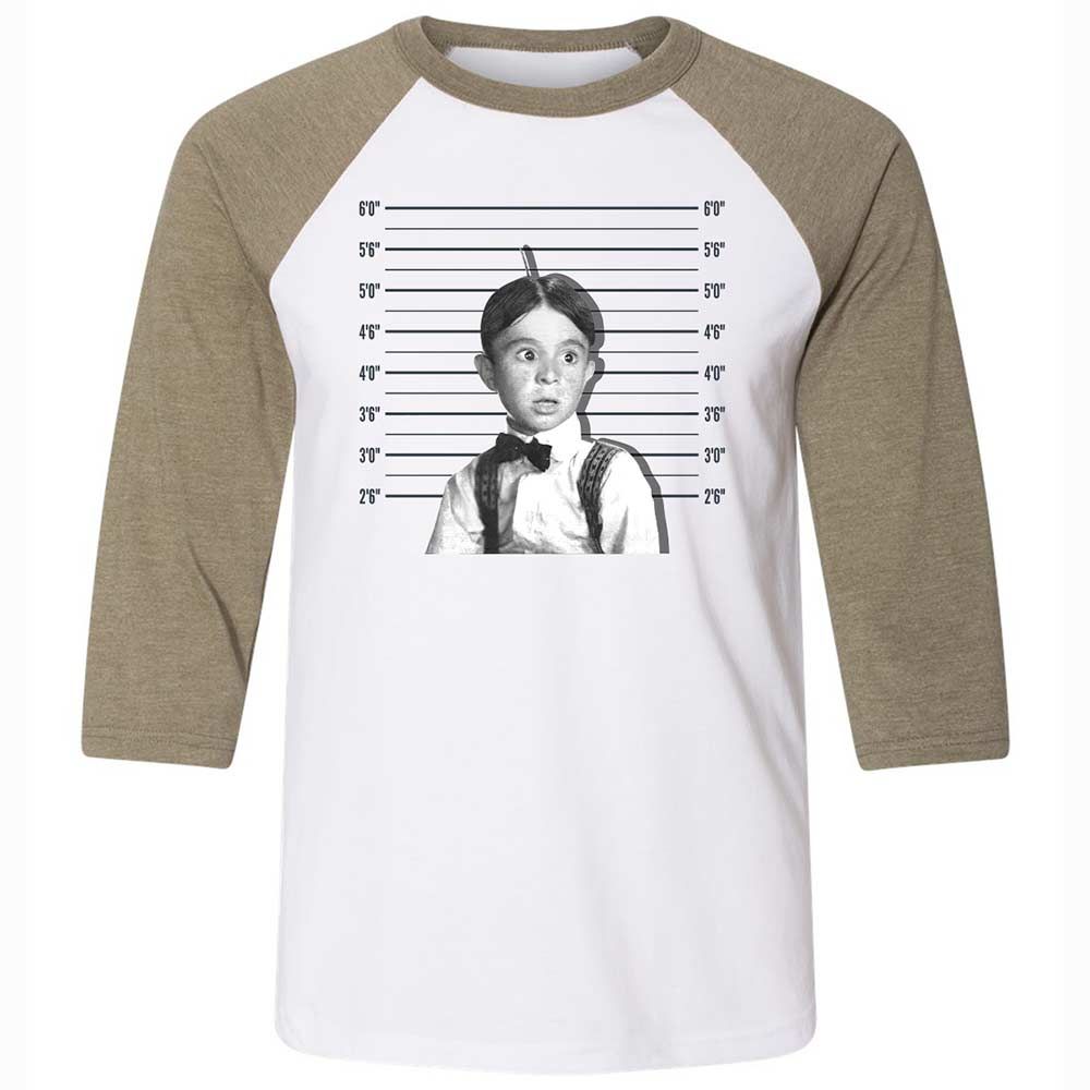 Unisex 3/4 Baseball Tee - HYU7W35M - White/Heather Olive - 4