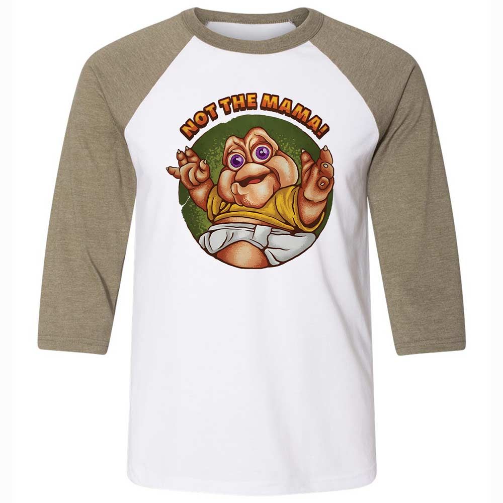 Not The Mama - White/Heather Olive - 4