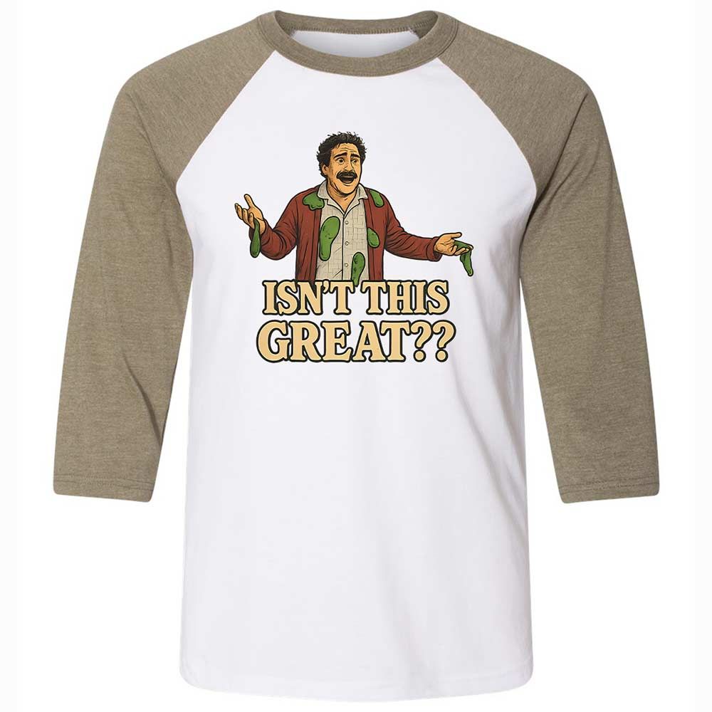 Unisex 3/4 Baseball Tee - ZD6APRUS - White/Heather Olive - 4