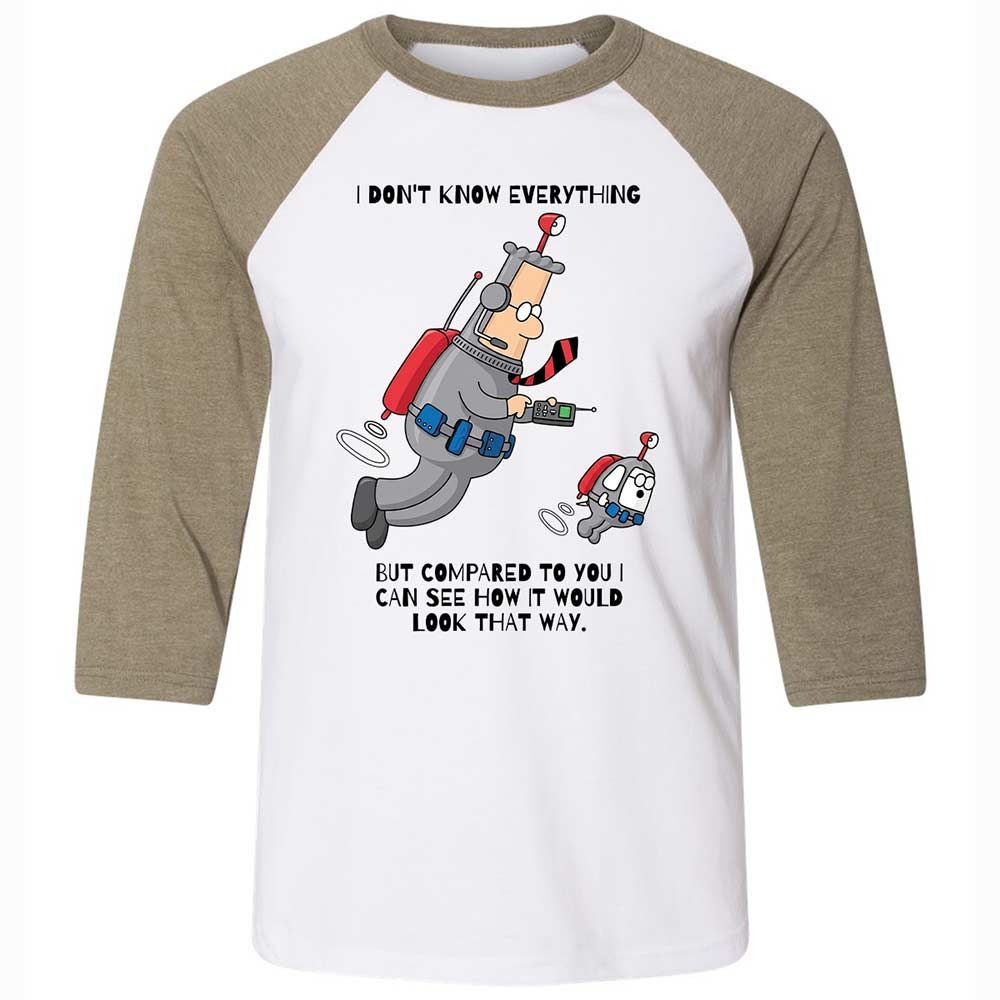 I don't know everything - White/Heather Olive - 4