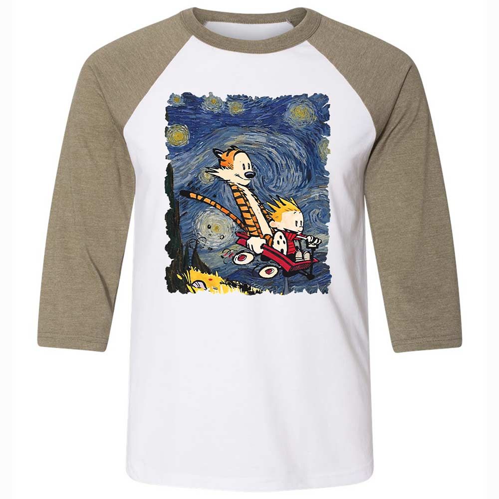Unisex 3/4 Baseball Tee - SC1DYAYK - White/Heather Olive - 4